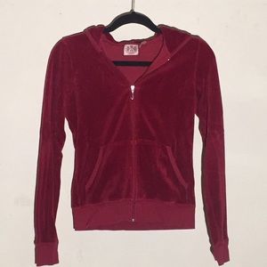 Juicy Couture velour track zip up hoodie